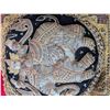 Image 5 : Vintage Burmese Kalaga embroidered pillow