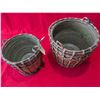Image 1 : Vintage Asian Ceramic Pots wrapped in Bamboo