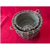 Image 3 : Vintage Asian Ceramic Pots wrapped in Bamboo