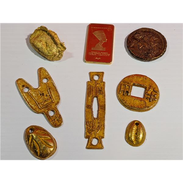 Replica Coins Yellow(Gold) Coloured paper weights