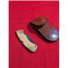 Image 2 : VINTAGE Folding, Bone Handle knife & leather case