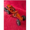 Image 1 : Vintage 1950s orange pressed-steel toy road grader by Nylint