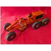 Image 2 : Vintage 1950s orange pressed-steel toy road grader by Nylint