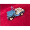 Image 1 : Vintage 1960's-1970's blue and white pressed-steel Tonka Jeep toy.