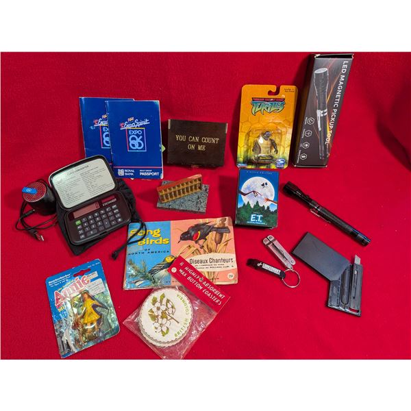 Vintage items and travel gizmos