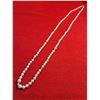 Image 1 : 27" White beaded strand necklace