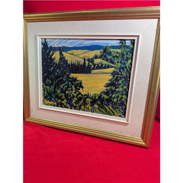 SUNFLOWER FIELD, FRANCE ~ Original Brian Romer painting