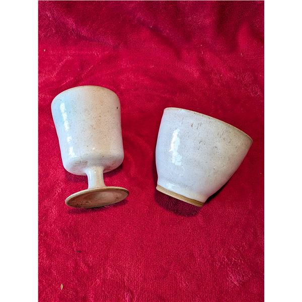 VINTAGE CHINES GOBLET & BOWL SET