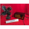 Image 1 : VINTAGE TUBE RADIO, FAN & DESK PLAQUE