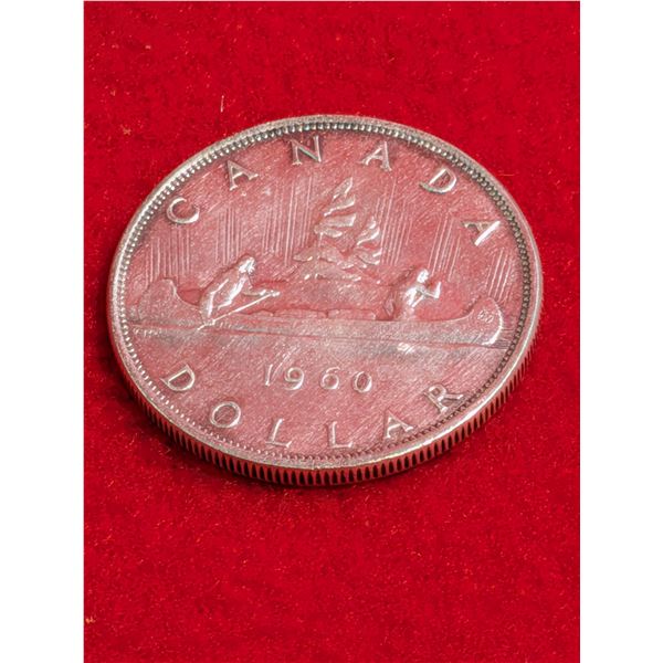 1960 Canadian "Voyageur" silver dollar