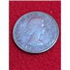 Image 2 : 1957 Canadian 50-cent silver coin.