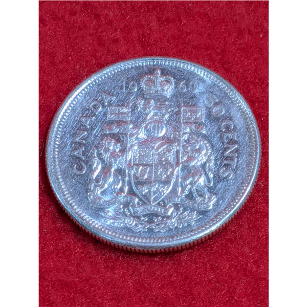 1960 1960 Canadian 50-cent Silver coin