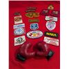 Image 1 : VINTAGE PATCHES, BABY BOXING GLOVES & MT ROBSON Belt Buckle