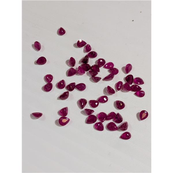 HEART SHAPED RUBY GEMSTONES (20ct)