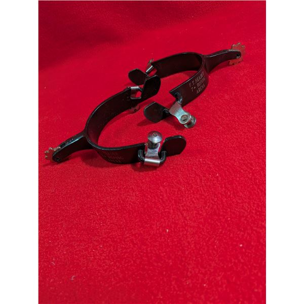 Black Steel Trophy Spurs
