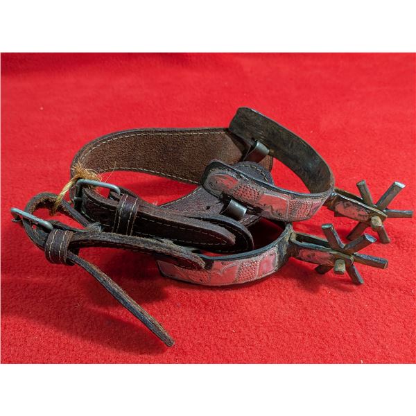 Hand forged antique spurs