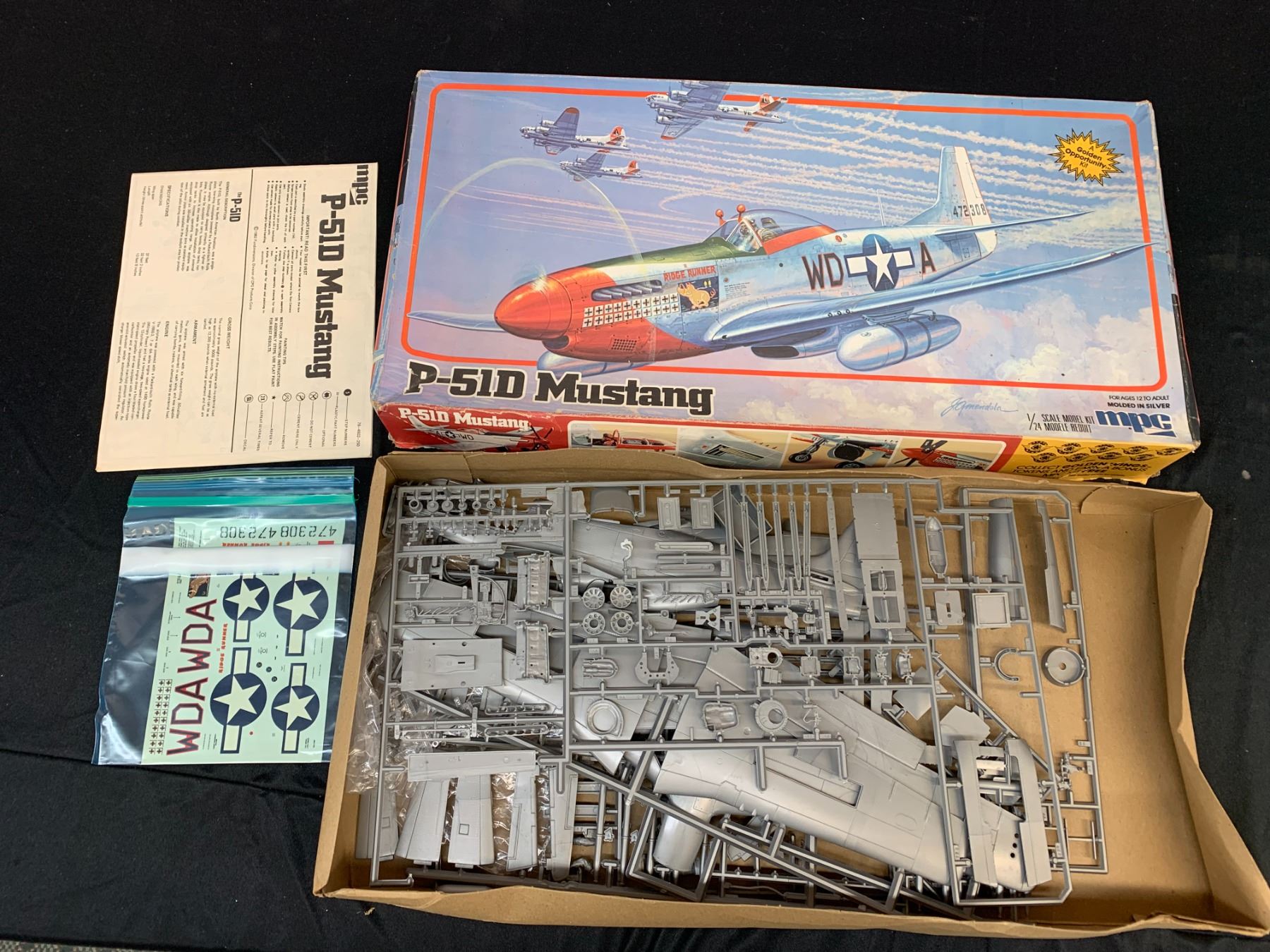 P-51D Mustang MPC Model Kit #1-4602 1/24 Scale
