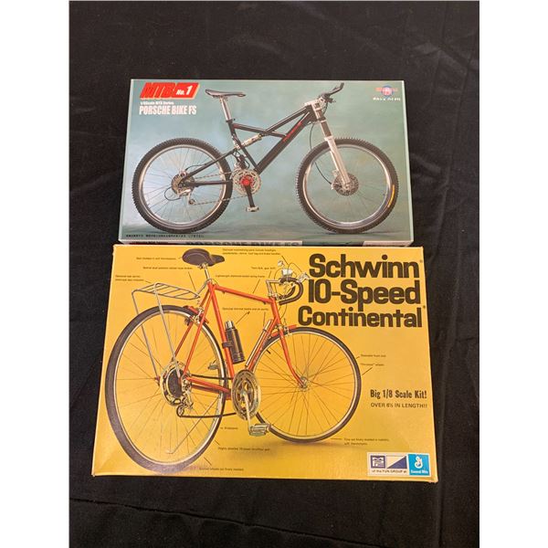 Lot of 2 1/8 Scale Model Kit Bikes Bicycles #1-1480-250 and #08308