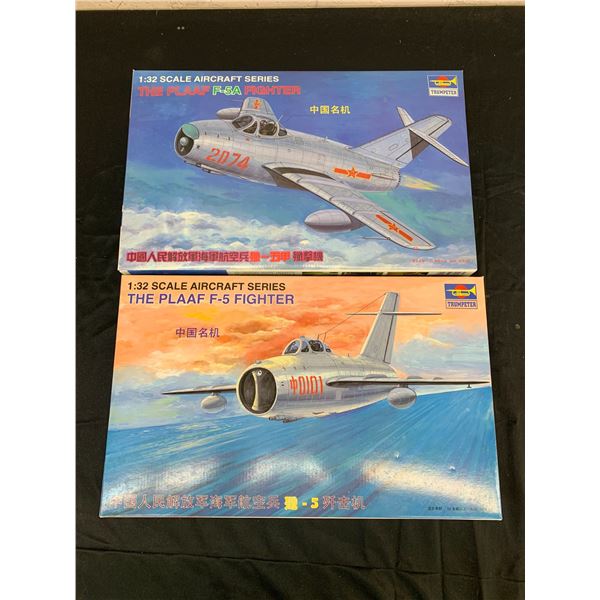 Lot of 2 Trumpeter 1/32 Scale Model Kits #02205 and #02206