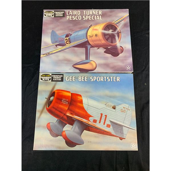 Life Like Hobby Kits #09620 and #09621 Model Kits Gee-Bee Sportster and Laird Turner Pesco Special