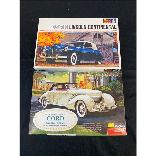 Lot of 2 Monogram Quality Model Kits 1/24 Scale #0130M0100 and #PC174-300