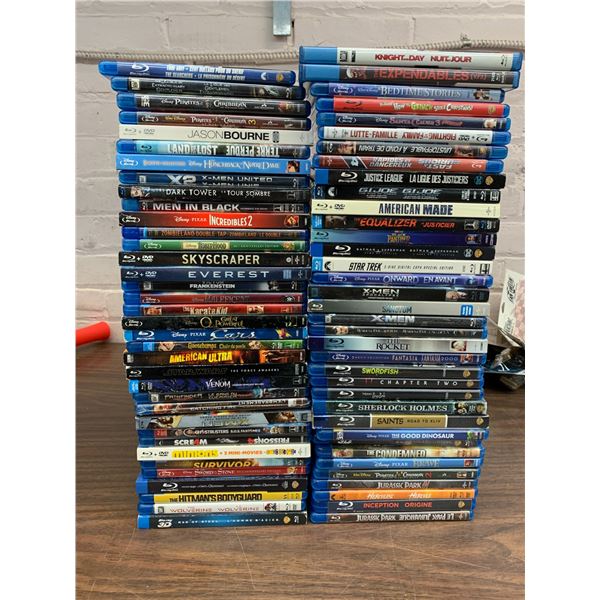 Lot of approx 72 Blu-Ray DVD Movies