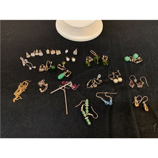 Lot of Assorted Vintage Earrings (some marked Sterling 925)