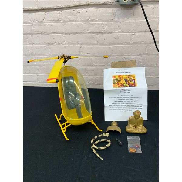 Vintage GI Joe Search for the Stolen Idol Helicopter Vehicle Playset w Parts