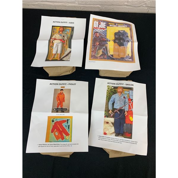 Lot of 4 Vintage GI Joe Doll Outfit Packs