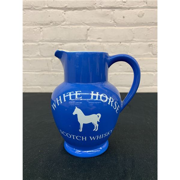 White Horse Scotch Whisky Pitcher Ceramic Pot