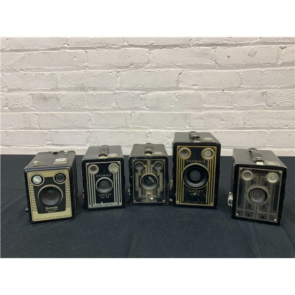 Lot of 5 Brownie Box Cameras