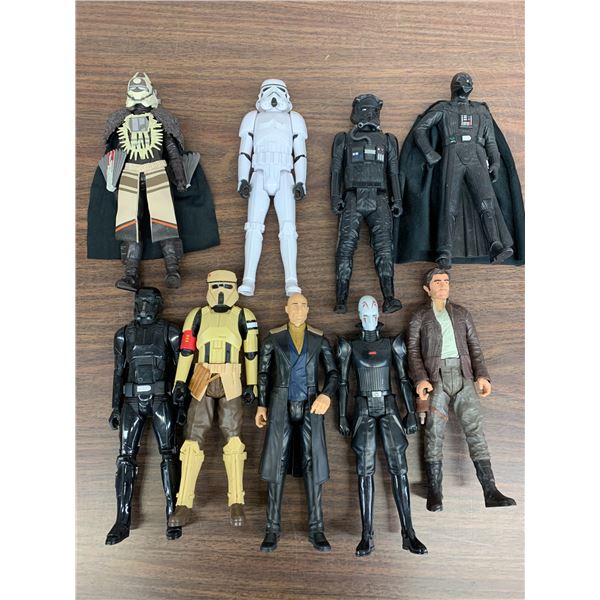 Lot of 9 Star Wars Action Figures 11"