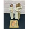 Image 1 : Lot of 5 Willow Tree Figurines "Cherish", "Together" and "Quiet Strength"