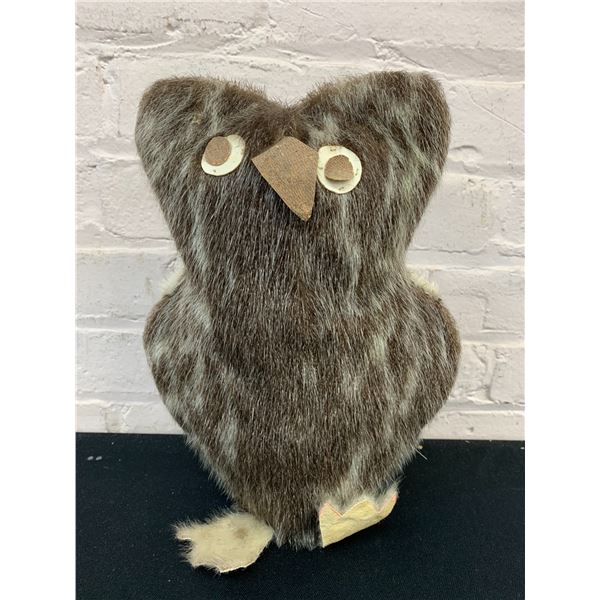 Large 11.5" Inuit Ookpik Sealskin Plush Figurine