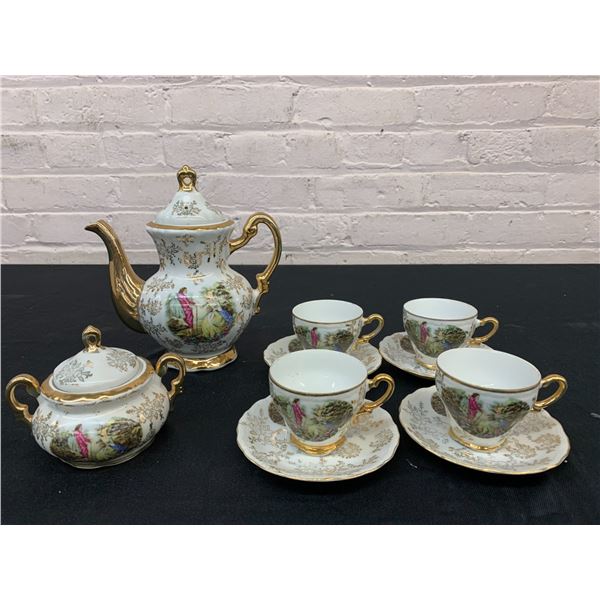 12pc Tea Set with Small / Demitasse Cups & Saucers marked Japan