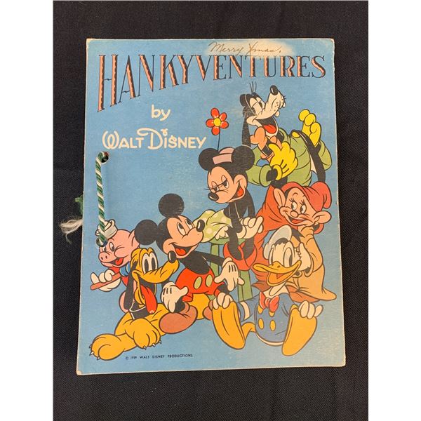 Hankyventures  by Walt Disney 1939 Book