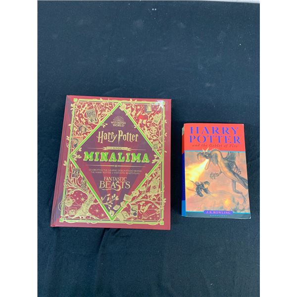 Harry Potter and the Goblet of Fire Paperback Novel & Minalima Graphic Design Book