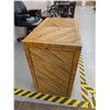 Image 3 : Bamboo Rattan Pencil Reed Cabinet