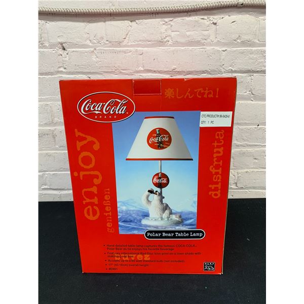 Coca Cola Polar Bear Table Lamp NOS