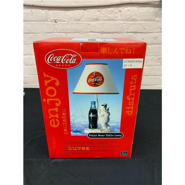 Coca Cola Polar Bear Table Lamp NOS