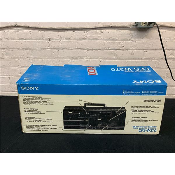 SONY 3-Band Graphic Equalizer Stereo CFS-W370 w Box
