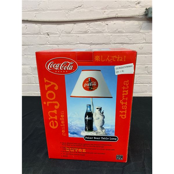 Coca Cola Polar Bear Table Lamp NOS