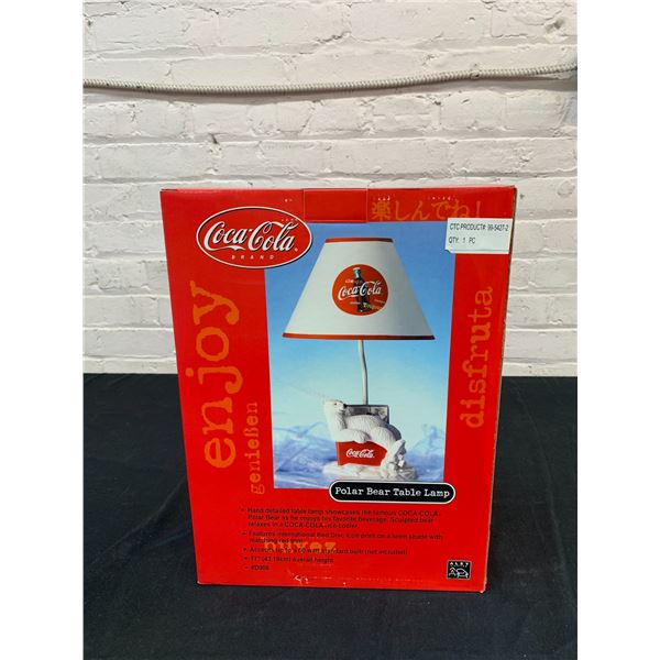 Coca Cola Polar Bear Table Lamp NOS