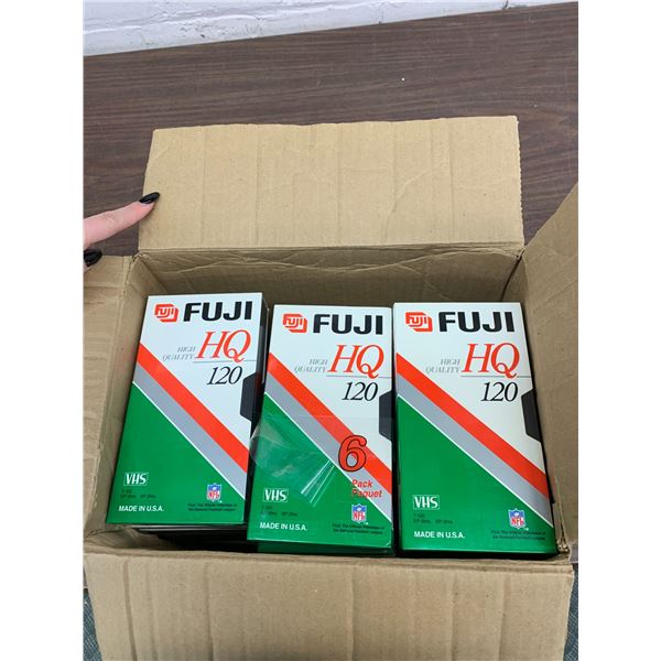Box of Approx 27 Blank VHS Tapes