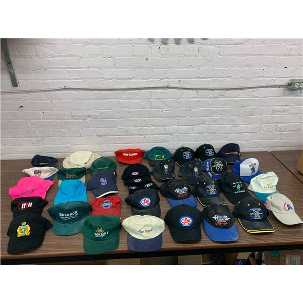 LARGE Lot of 36 Snap Back Baseball Cap Trucker Hats,  Advertising, Piston Ring, Vintage