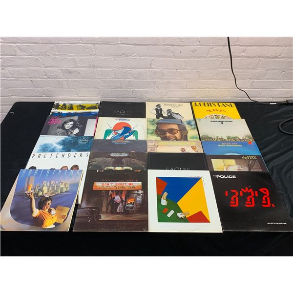 Lot of 20 Vinyl Records LPs (low grade) The Police, Eagles, Fleetwood Mac, Pretenders, etc