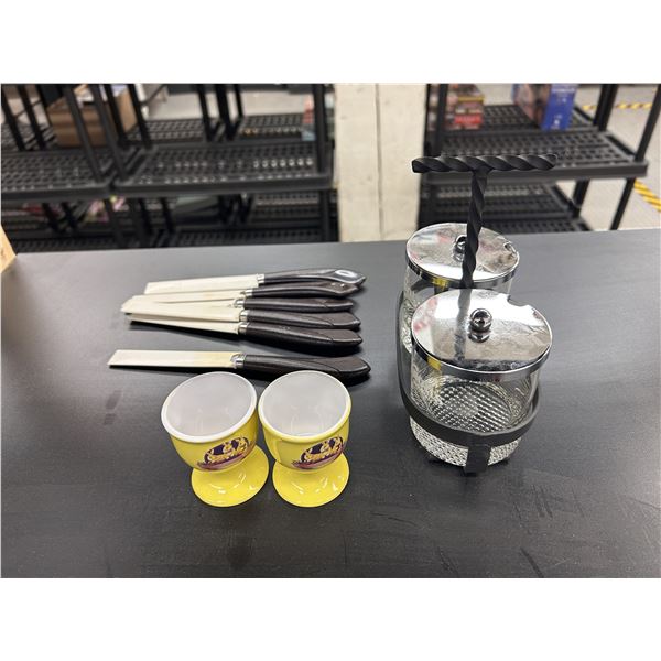 Lot of Misc Kitchen, Egg Holders, etc