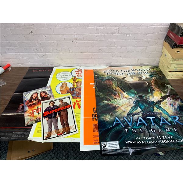 Lot of 4 Movie Posters 32" x 42" and some Smaller Posters