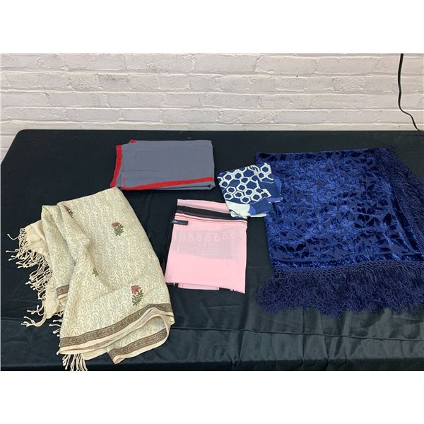 Lot of 5 Vintage Scarfs