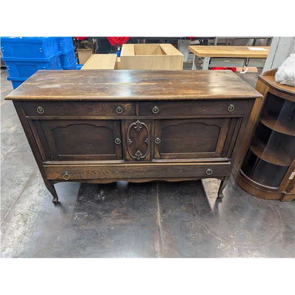 Antique Vintage Wooden Sideboard
